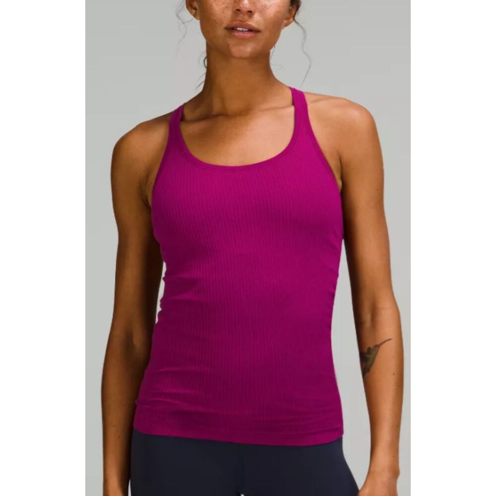 Lululemon Ebb to Street Tank Top Magenta Purple 8